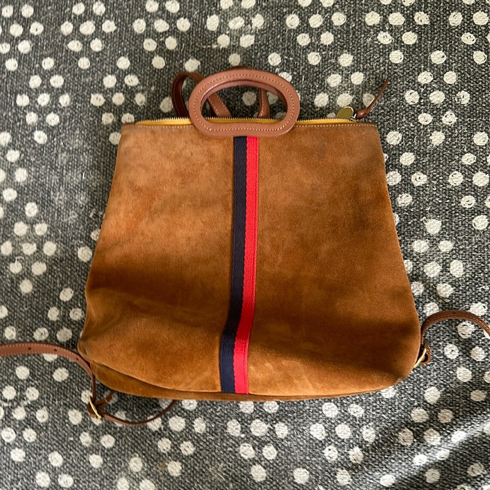 Clare V suede backpack